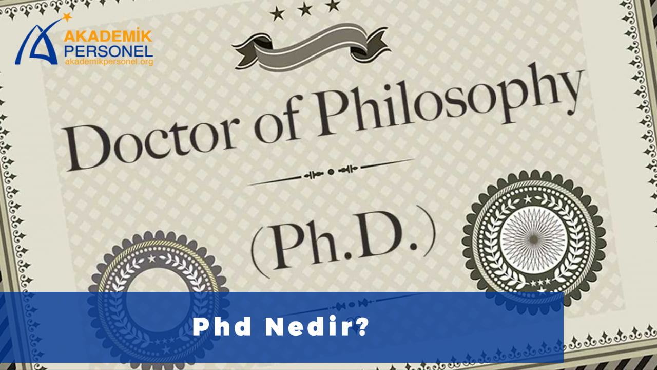 phd dr nedir